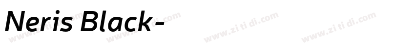 Neris Black字体转换